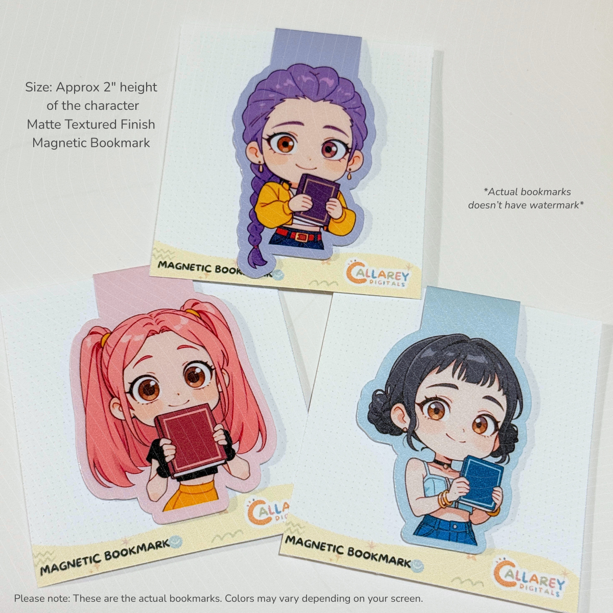 KPDH Huntrix Magnetic Bookmarks