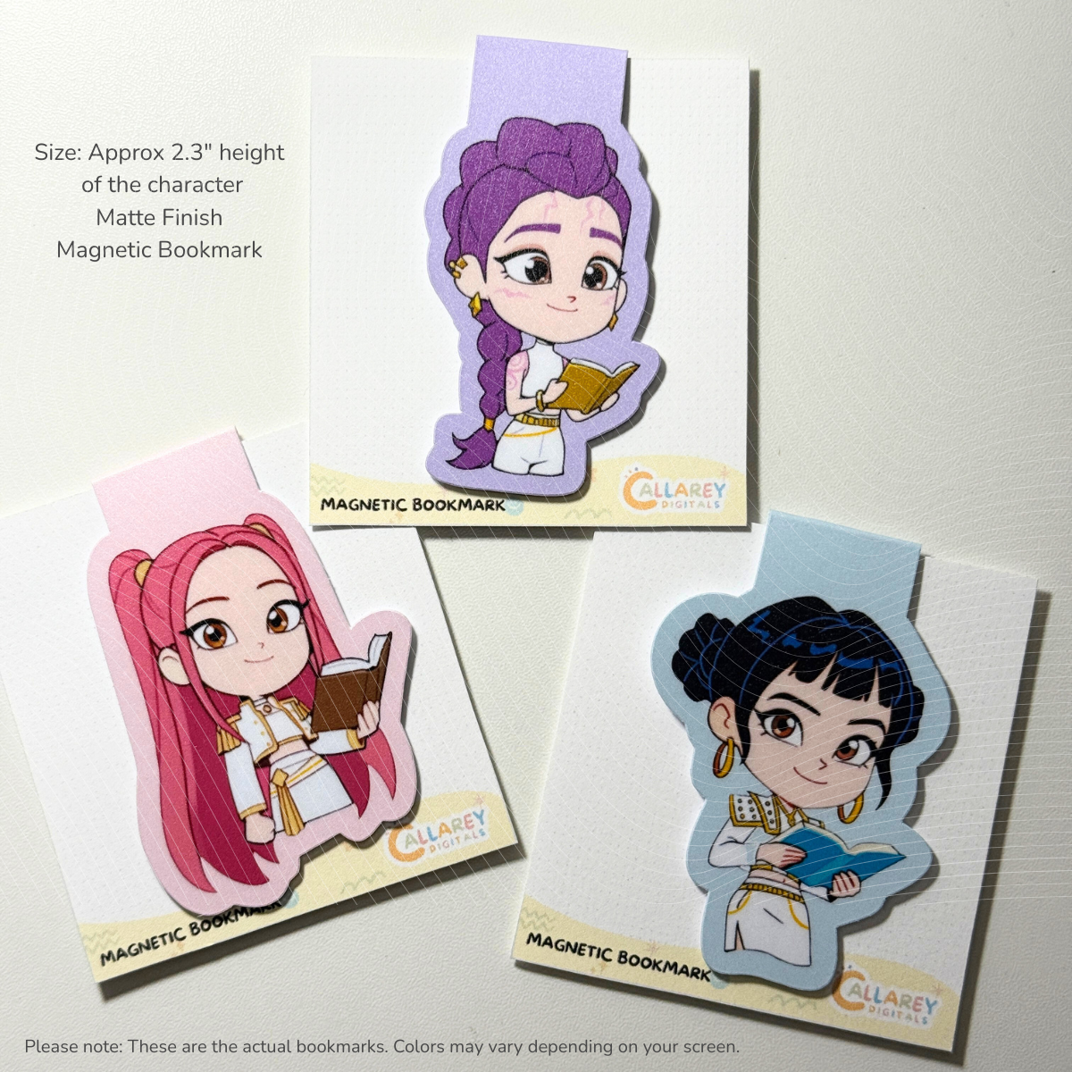 KPDH Huntrix Golden Magnetic Bookmarks