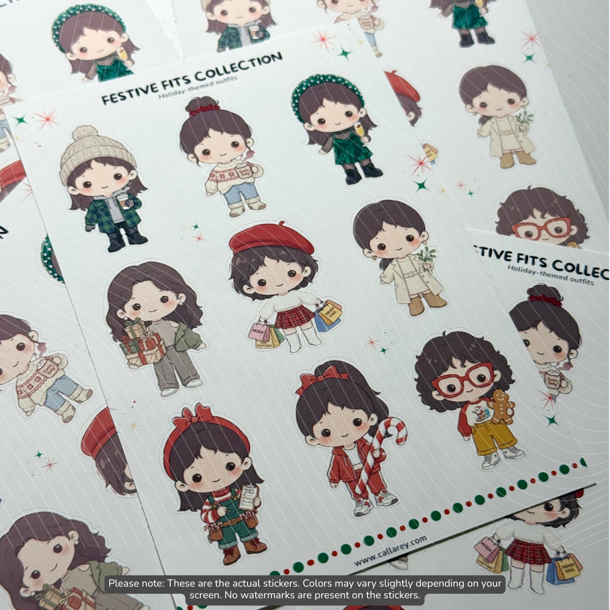 Sticker Sheet I Festive Fits Collection