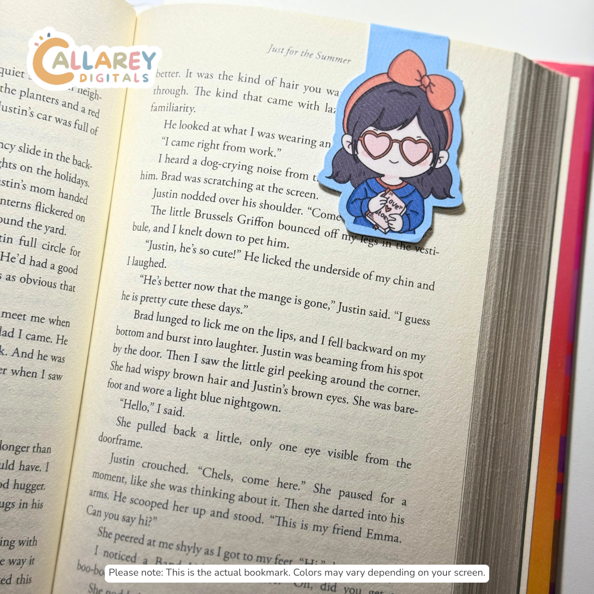 Romance Reader Magnetic Bookmark & Sticker | Bookish Charm for Readers