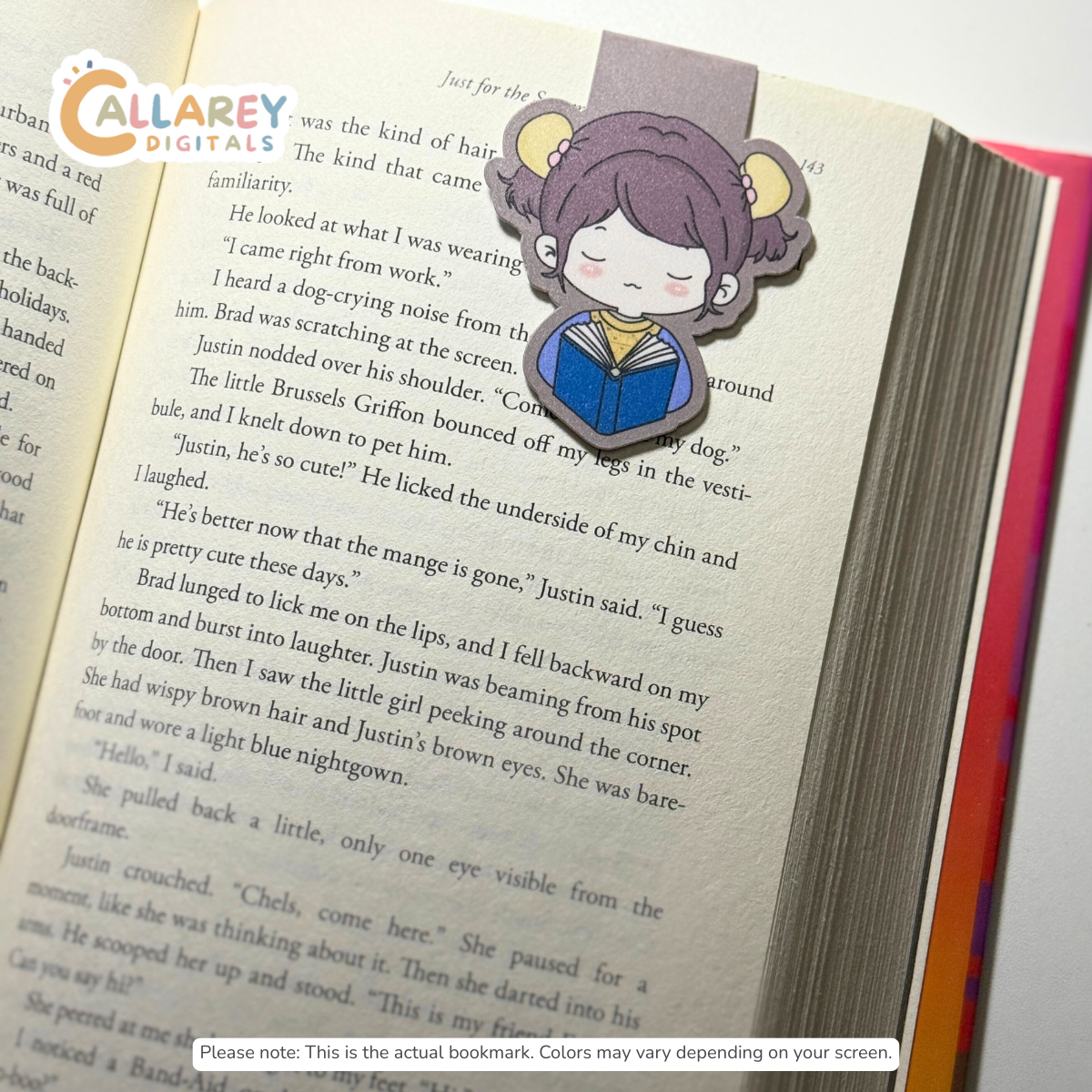 Serious Reader Magnetic Bookmark & Sticker | Bookish Charm for Readers