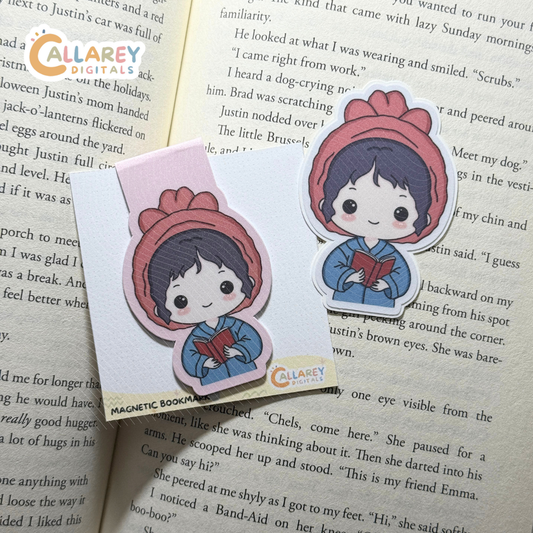 Glow & Read Magnetic Bookmark & Sticker | Bookish Charm for Readers