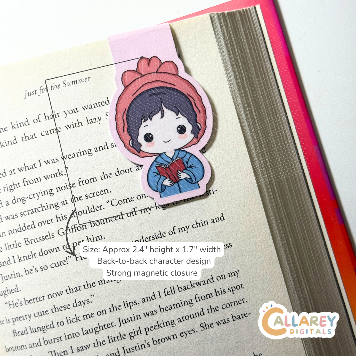 Glow & Read Magnetic Bookmark & Sticker | Bookish Charm for Readers