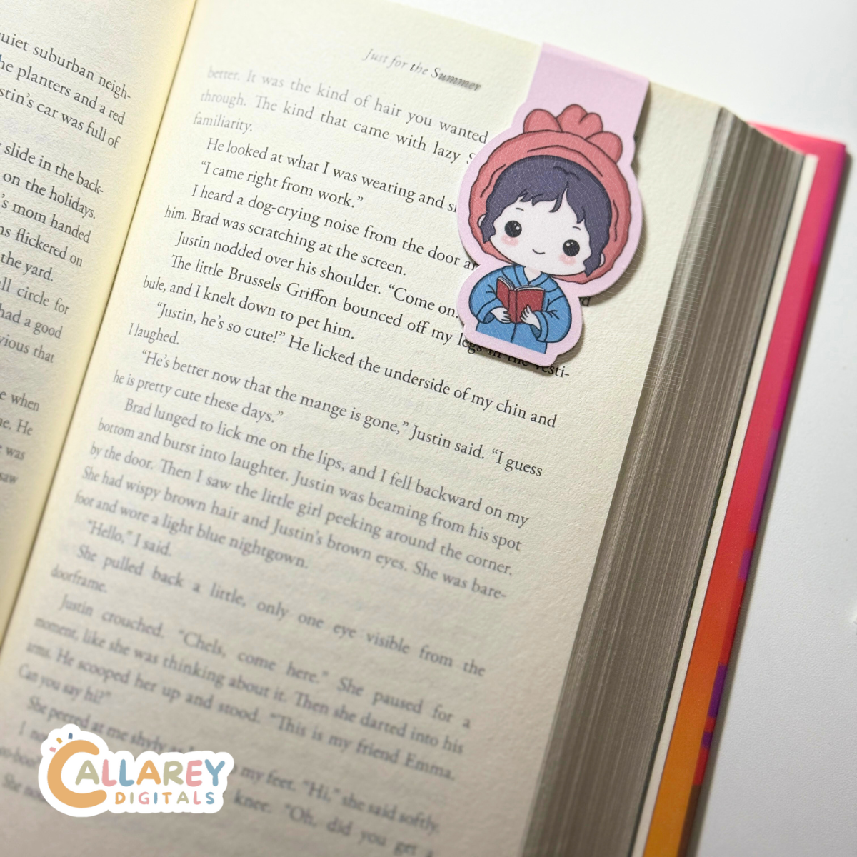 Glow & Read Magnetic Bookmark & Sticker | Bookish Charm for Readers
